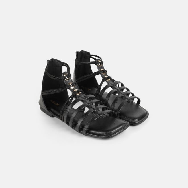 Mochi Women Black Casual Gladiators (SKU: 33-1344-11-36)