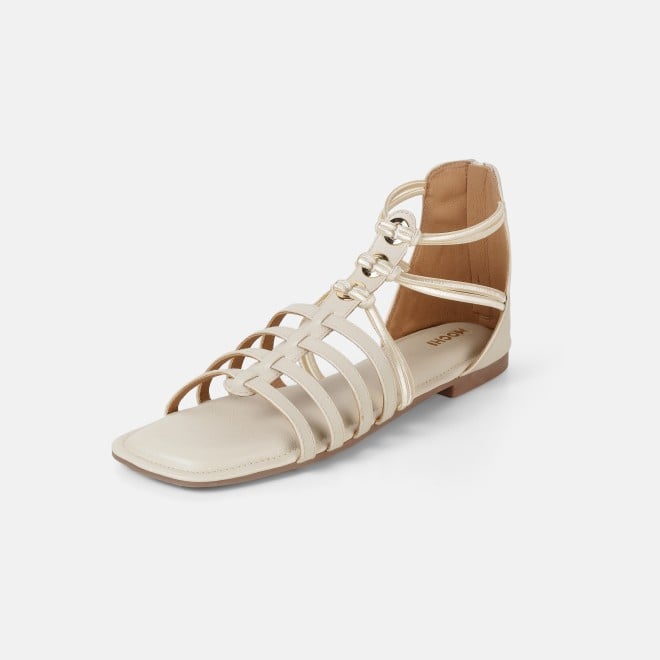 Mochi Women Beige Casual Gladiators (SKU: 33-1344-20-36)