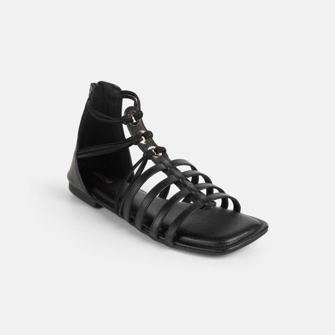 Mochi Women Black Casual Gladiators (SKU: 33-1344-11-36)