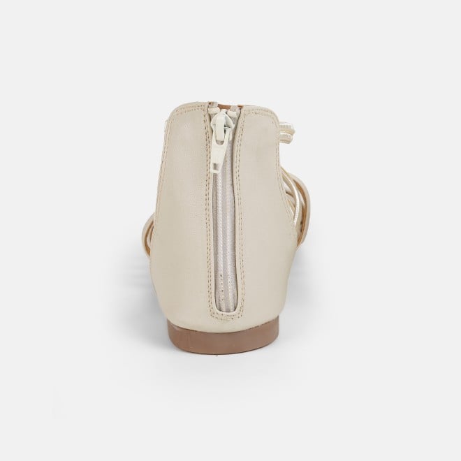 Mochi Women Beige Casual Gladiators (SKU: 33-1344-20-36)