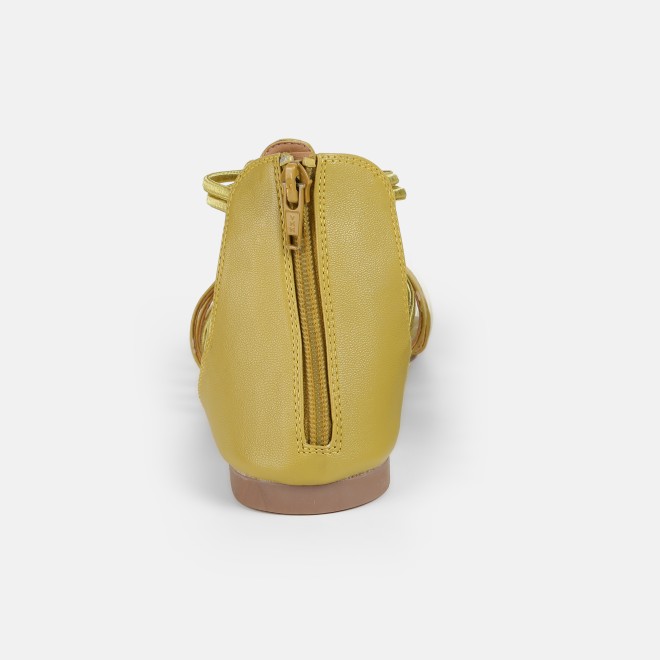 Mochi Women Yellow Casual Gladiators (SKU: 33-1344-33-37)