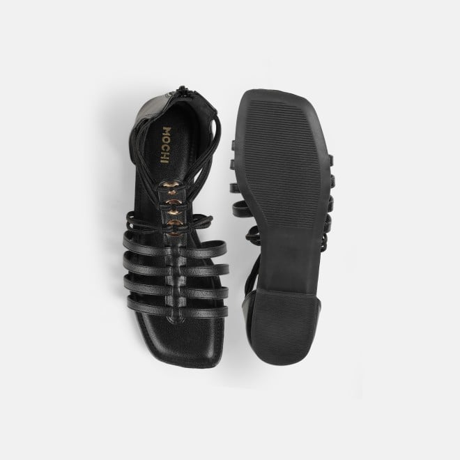 Mochi Women Black Casual Gladiators (SKU: 33-1344-11-36)