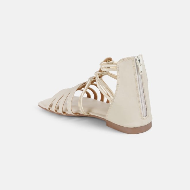 Mochi Women Beige Casual Gladiators (SKU: 33-1344-20-36)