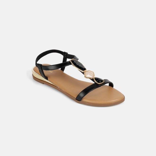 Mochi Women Black Casual Sandals (SKU: 33-1349-11-36)