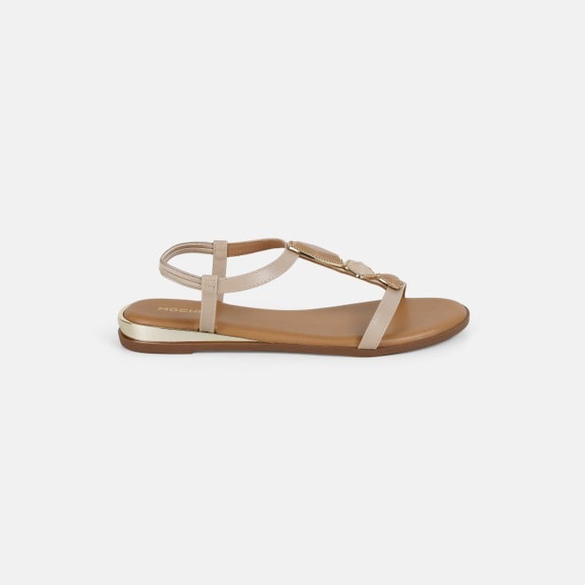 Mochi Women Beige Casual Sandals (SKU: 33-1349-20-36)