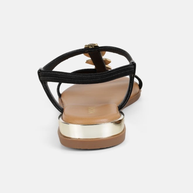 Mochi Women Black Casual Sandals (SKU: 33-1349-11-36)