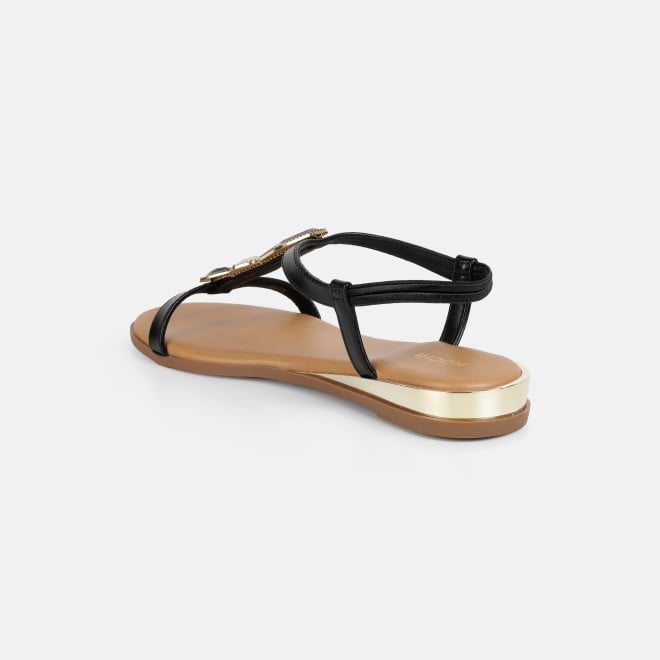 Mochi Women Black Casual Sandals (SKU: 33-1349-11-36)