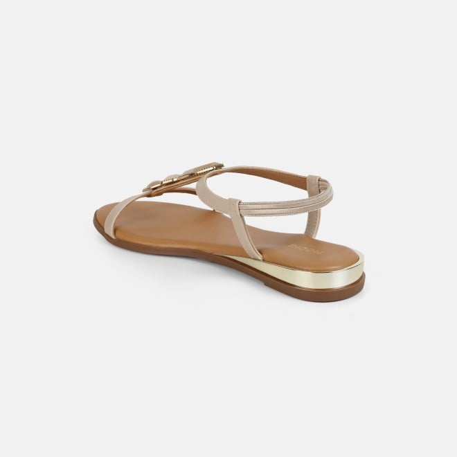 Mochi Women Beige Casual Sandals (SKU: 33-1349-20-36)
