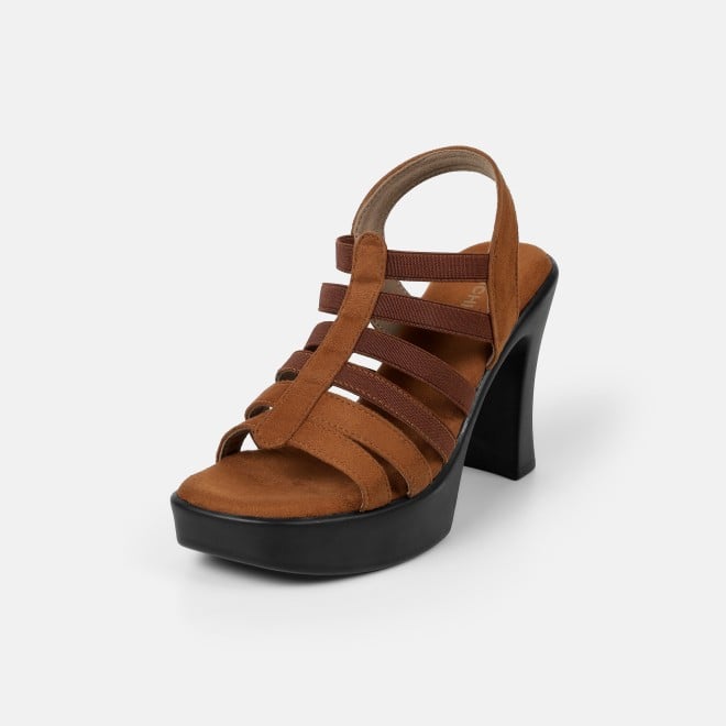 Mochi Women Tan Casual Sandals (SKU: 33-1350-23-36)