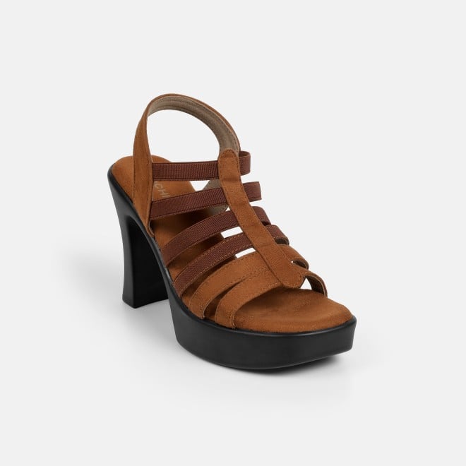 Mochi Women Tan Casual Sandals (SKU: 33-1350-23-36)