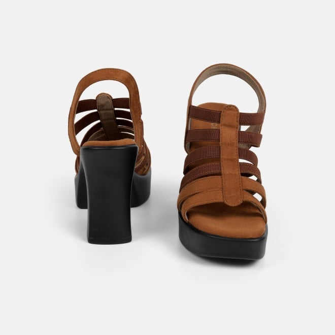 Mochi Women Tan Casual Sandals (SKU: 33-1350-23-36)