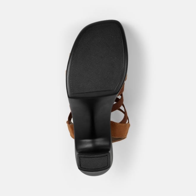 Mochi Women Tan Casual Sandals (SKU: 33-1350-23-36)