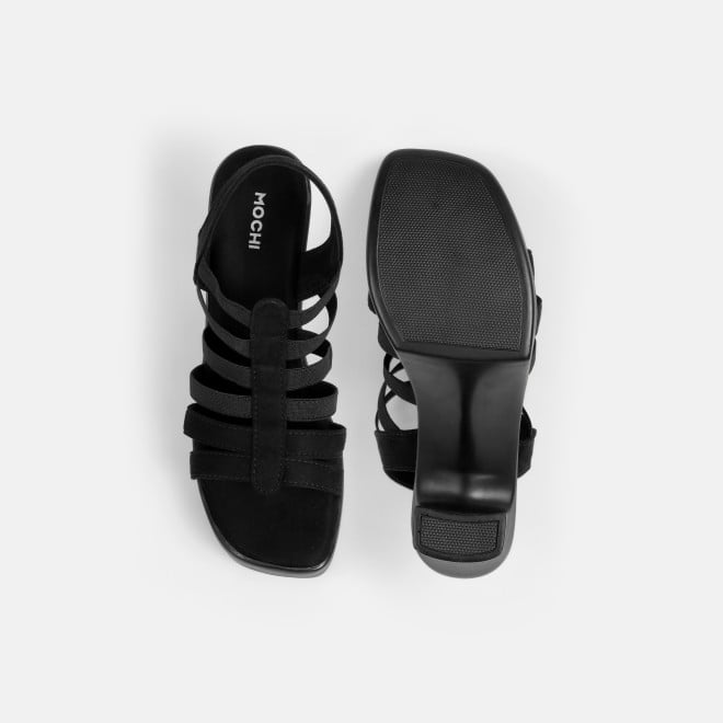 Mochi Women Black Casual Sandals (SKU: 33-1350-11-36)