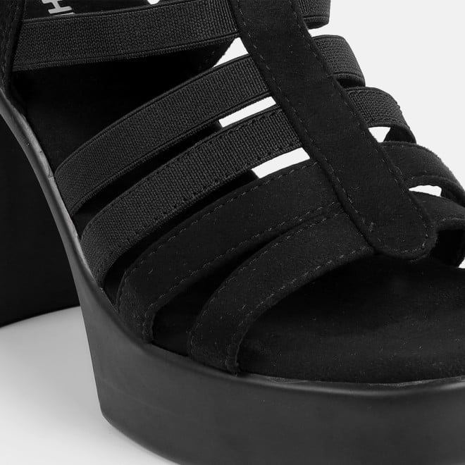 Mochi Women Black Casual Sandals (SKU: 33-1350-11-36)