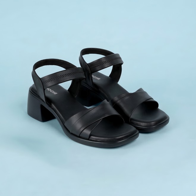 Mochi Women Black Casual Sandals