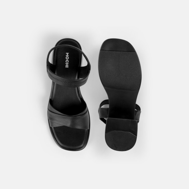 Mochi Women Black Casual Sandals (SKU: 33-1351-11-36)