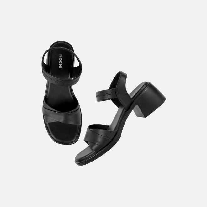 Mochi Women Black Casual Sandals (SKU: 33-1351-11-36)