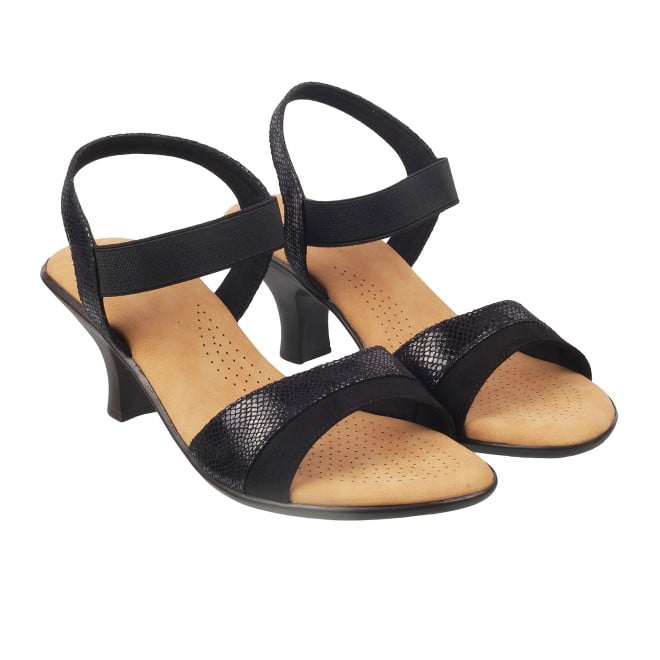 Mochi Women Black Casual Sandals