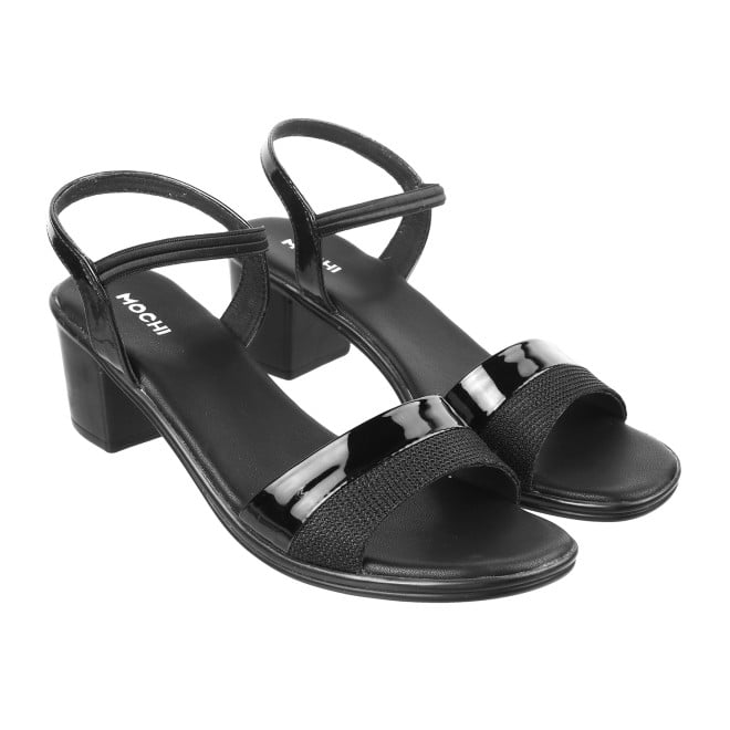 Mochi Women Black Casual Sandals