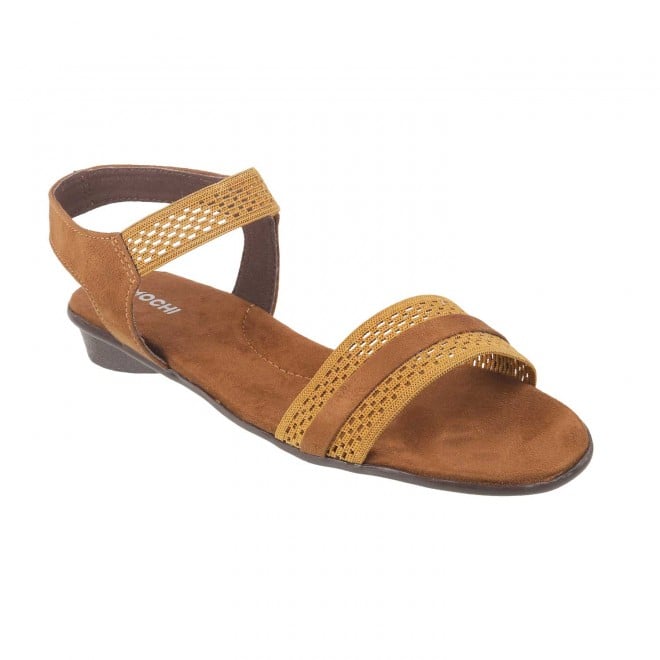 Mochi Tan Casual Sandals for Women