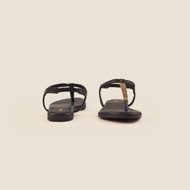 Mochi Women Black Casual Sandals (SKU: 33-1417-11-36)