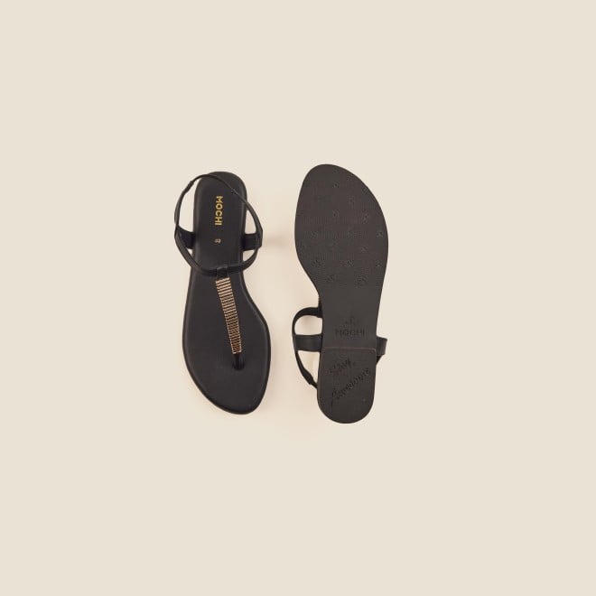 Mochi Women Black Casual Sandals (SKU: 33-1417-11-36)