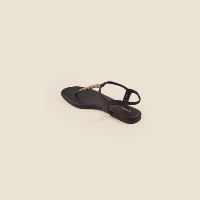 Mochi Women Black Casual Sandals (SKU: 33-1417-11-36)