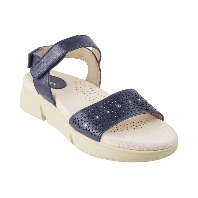 navy casual sandals