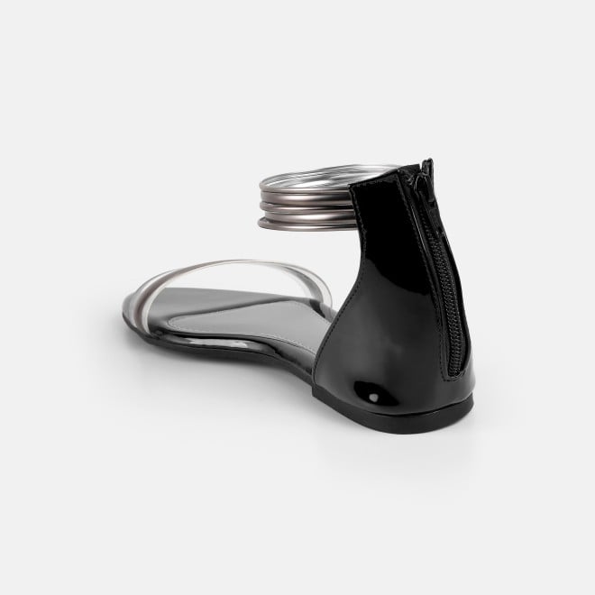 Mochi Women Black Casual Sandals (SKU: 33-1445-11-36)