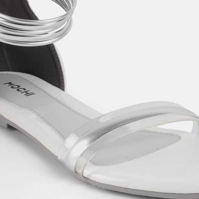 Mochi Women White Casual Sandals (SKU: 33-1445-16-36)