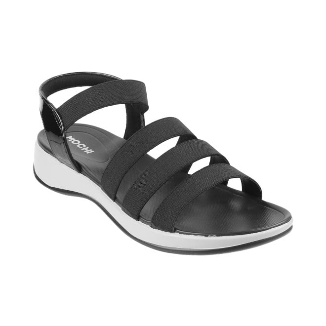 Mochi Women Black Casual Sandals