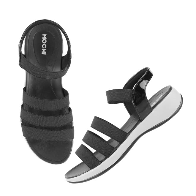 Mochi Women Black Casual Sandals (SKU: 33-1446L-11-42)