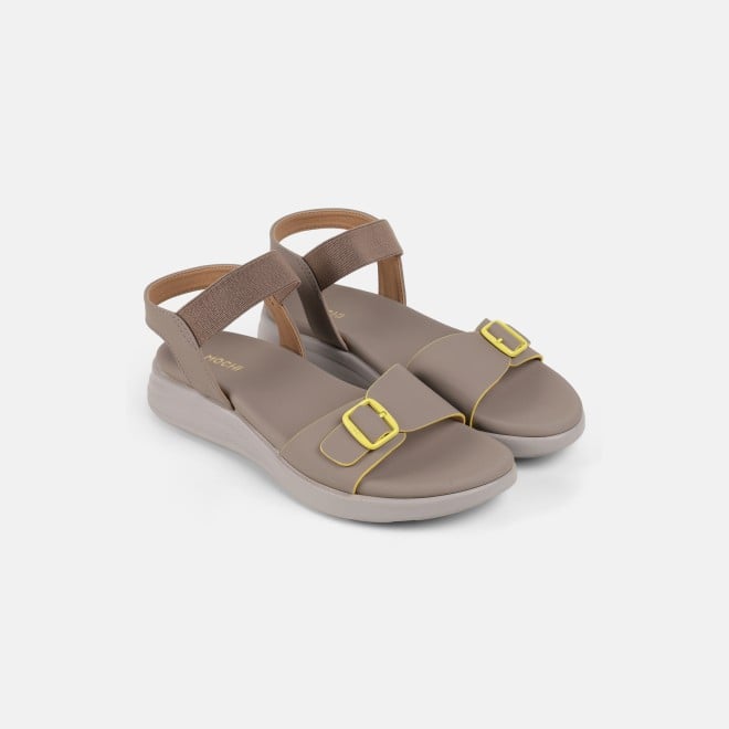 Mochi Women Beige Casual Sandals (SKU: 33-1458-20-36)