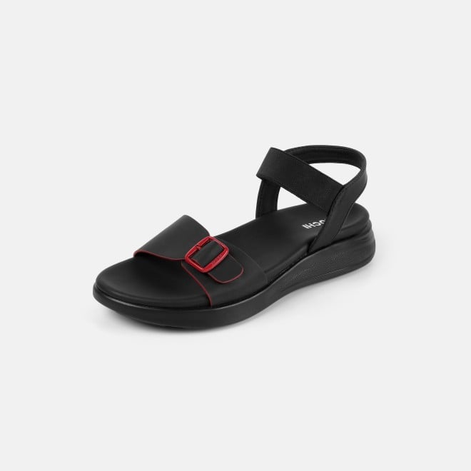 Mochi Women Black Casual Sandals (SKU: 33-1458-11-36)