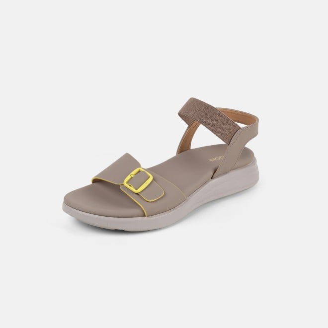 Mochi Women Beige Casual Sandals (SKU: 33-1458-20-36)