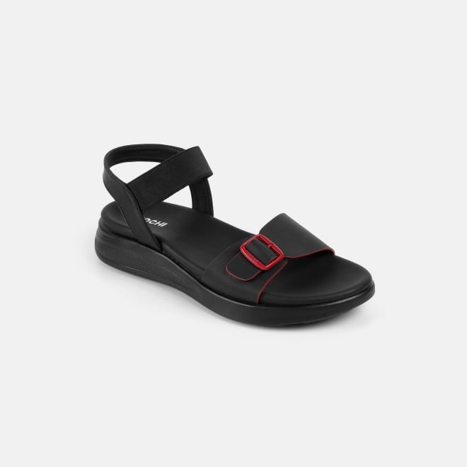 Mochi Women Black Casual Sandals (SKU: 33-1458-11-36)