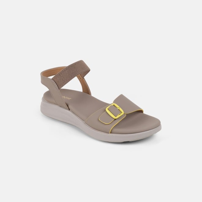 Mochi Women Beige Casual Sandals (SKU: 33-1458-20-36)