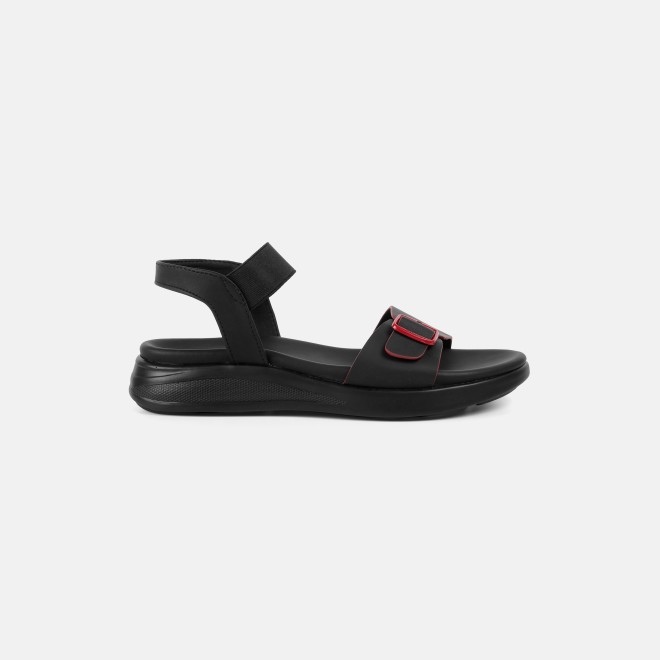 Mochi Women Black Casual Sandals (SKU: 33-1458-11-36)