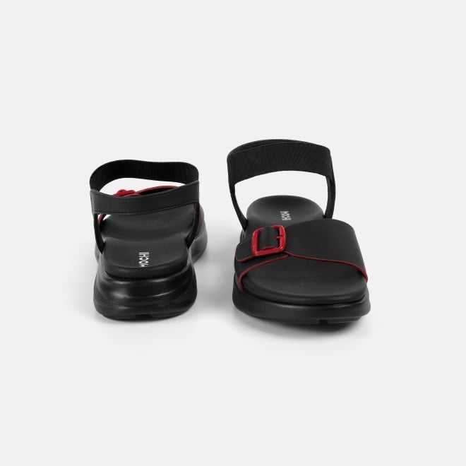 Mochi Women Black Casual Sandals (SKU: 33-1458-11-36)