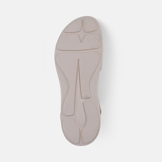 Mochi Women Beige Casual Sandals (SKU: 33-1458-20-36)