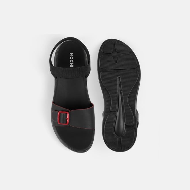 Mochi Women Black Casual Sandals (SKU: 33-1458-11-36)