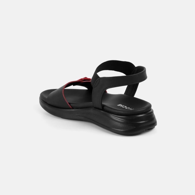 Mochi Women Black Casual Sandals (SKU: 33-1458-11-36)