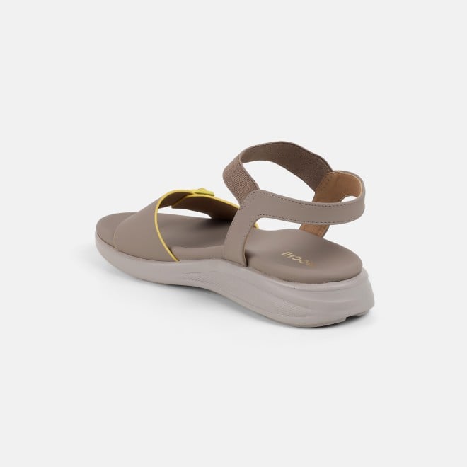 Mochi Women Beige Casual Sandals (SKU: 33-1458-20-36)