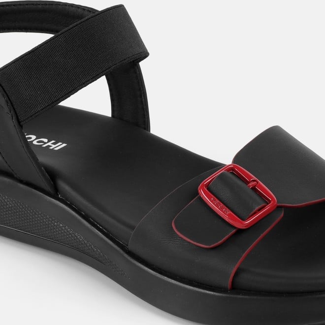 Mochi Women Black Casual Sandals (SKU: 33-1458-11-36)