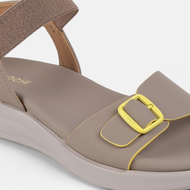 Mochi Women Beige Casual Sandals (SKU: 33-1458-20-36)