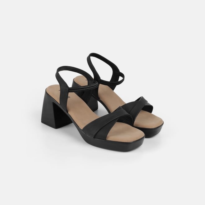 Mochi Women Black Casual Sandals (SKU: 33-1460-11-36)
