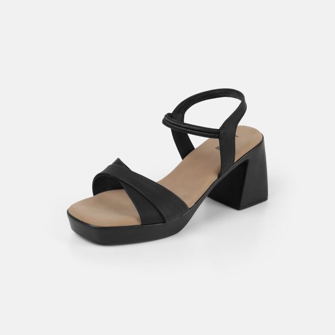 Mochi Women Black Casual Sandals (SKU: 33-1460-11-36)
