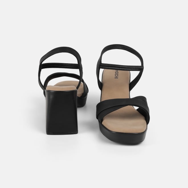 Mochi Women Black Casual Sandals (SKU: 33-1460-11-36)