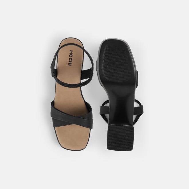 Mochi Women Black Casual Sandals (SKU: 33-1460-11-36)