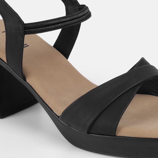 Mochi Women Black Casual Sandals (SKU: 33-1460-11-36)